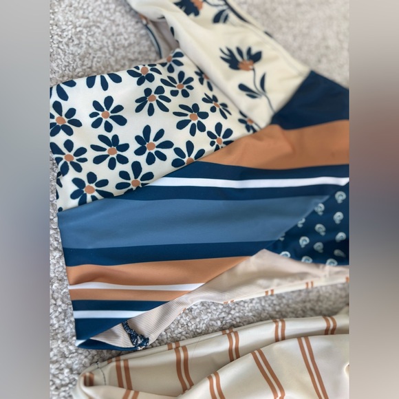 Nani Swimwear Journey Patchwork Swimsuit Crop Top and high-waisted bottom - Picture 2 of 3